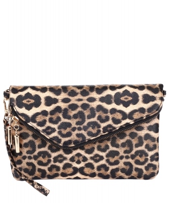 Envelope Clutch Crossbody Bag AD2585 LEOPARD